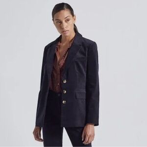 Current/Elliott Navy Blazer with Gold Buttons